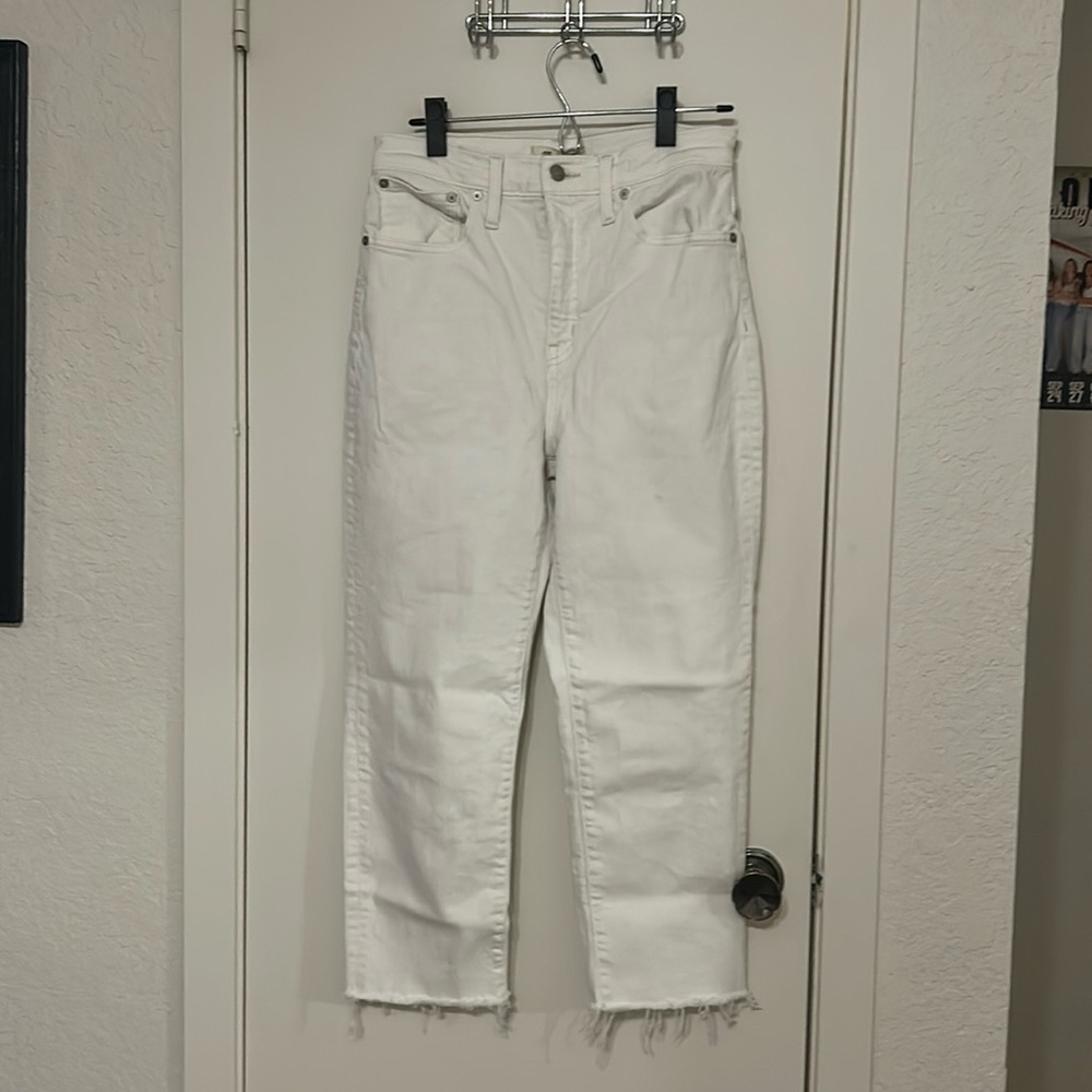 Madewell white jeans